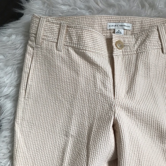 [SOLD] Banana Republic Tan Striped Pants - Picture 3 of 7